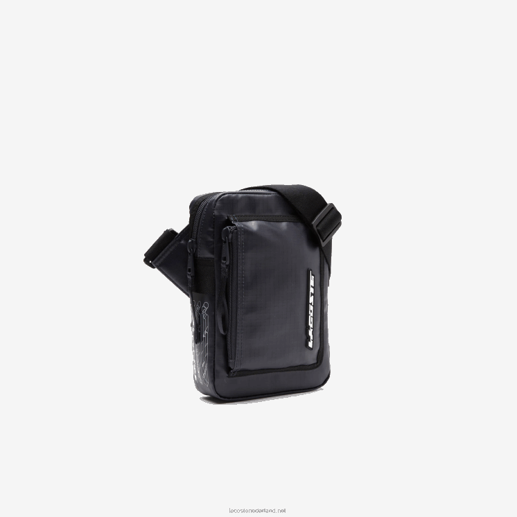 Lacoste tas met rits en contrasterend detail 0828H1963 blauwe nuit zwarte m20 Heren