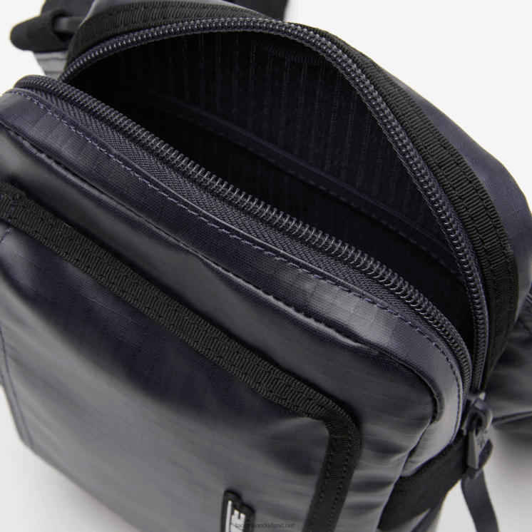 Lacoste tas met rits en contrasterend detail 0828H1963 blauwe nuit zwarte m20 Heren