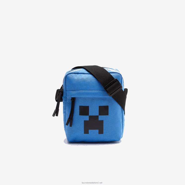 verticale crossover-tas van lacoste x canvas met minecraft-print 0828H2034 lucht minecraft j92 Heren