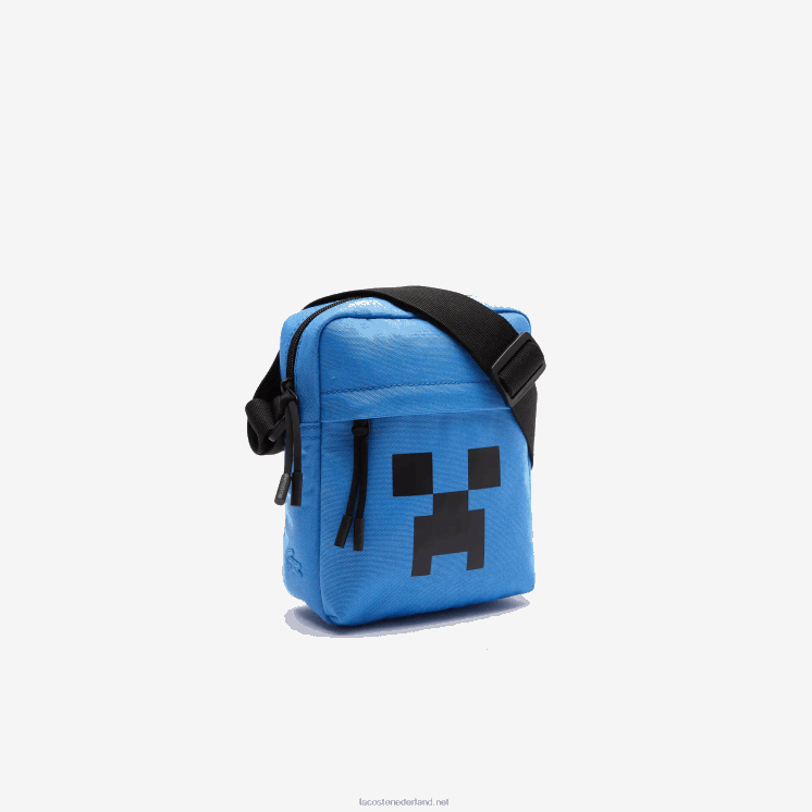 verticale crossover-tas van lacoste x canvas met minecraft-print 0828H2034 lucht minecraft j92 Heren
