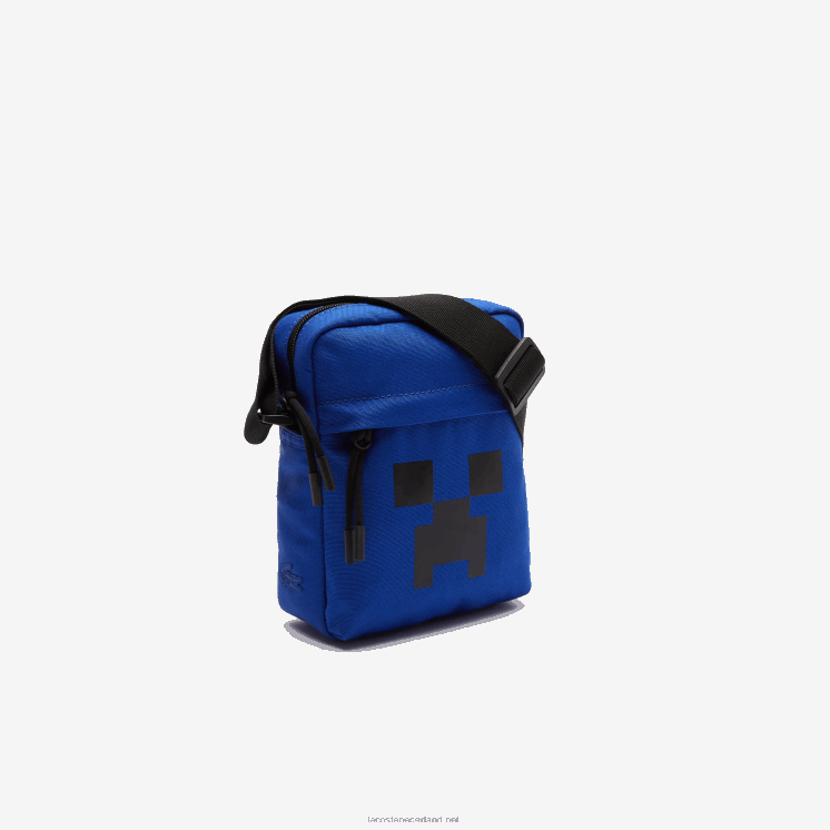 verticale crossover-tas van lacoste x canvas met minecraft-print 0828H2035 cosmique minecraft j93 Heren