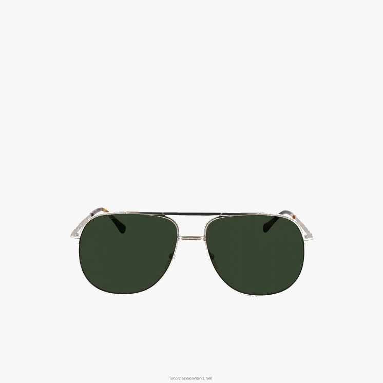 Lacoste Navigator metalen handtekening 101 zonnebril 0828H2917 goud 714 Heren