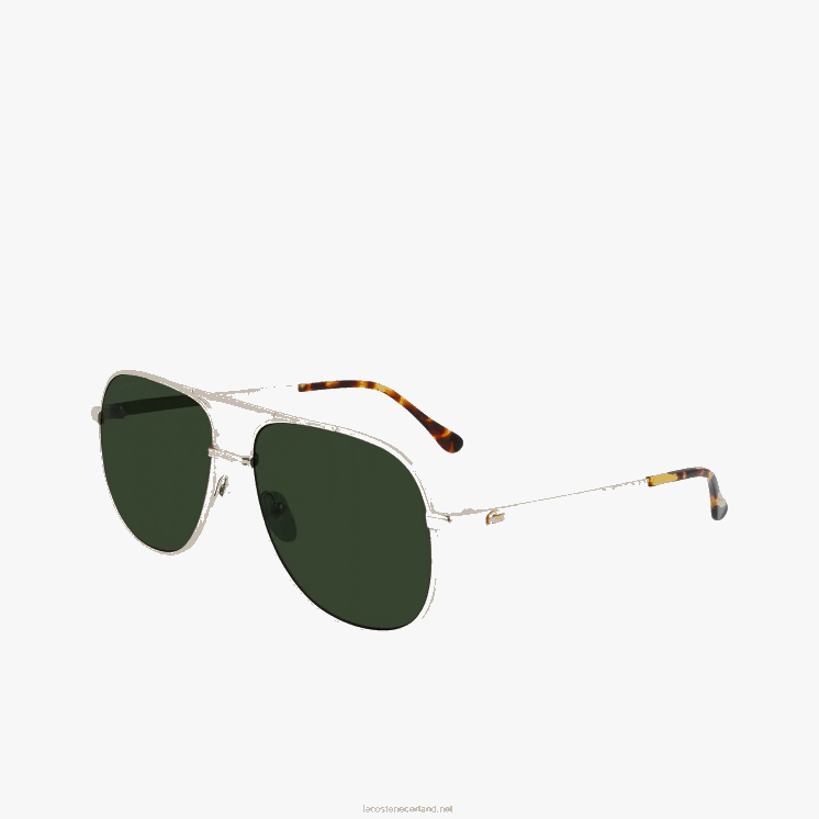 Lacoste Navigator metalen handtekening 101 zonnebril 0828H2917 goud 714 Heren