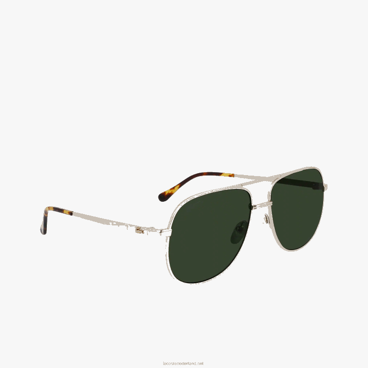Lacoste Navigator metalen handtekening 101 zonnebril 0828H2917 goud 714 Heren