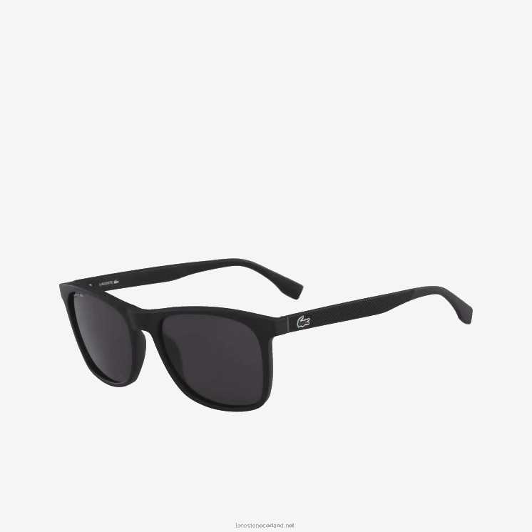 Lacoste gemodificeerde rechthoek l.12.12 premium zonnebril 0828H1927 zwart/blauw 002 Heren
