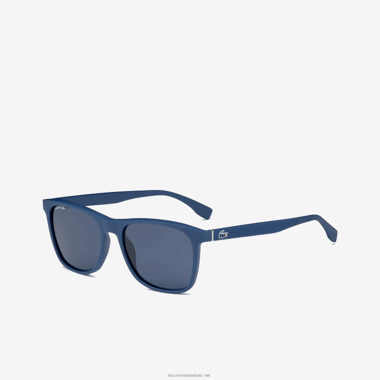 Lacoste gemodificeerde rechthoek l.12.12 premium zonnebril 0828H1928 blauw 424 Heren