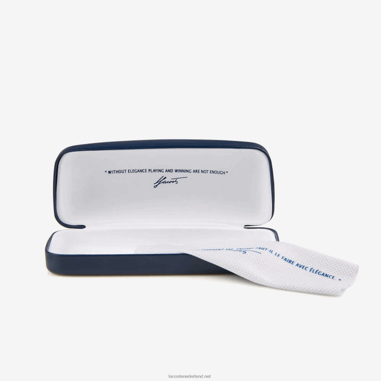 Lacoste ovale acetaat la piquee zonnebril 0828H2201 havanna brn 214 Heren