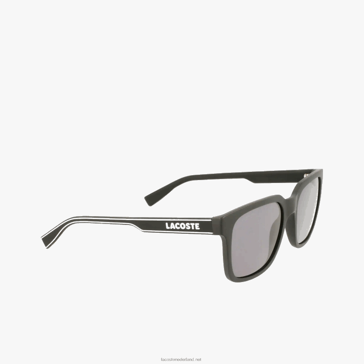 Lacoste rechthoek actieve lijn zonnebril 0828H2281 zwart/blauw 002 Heren