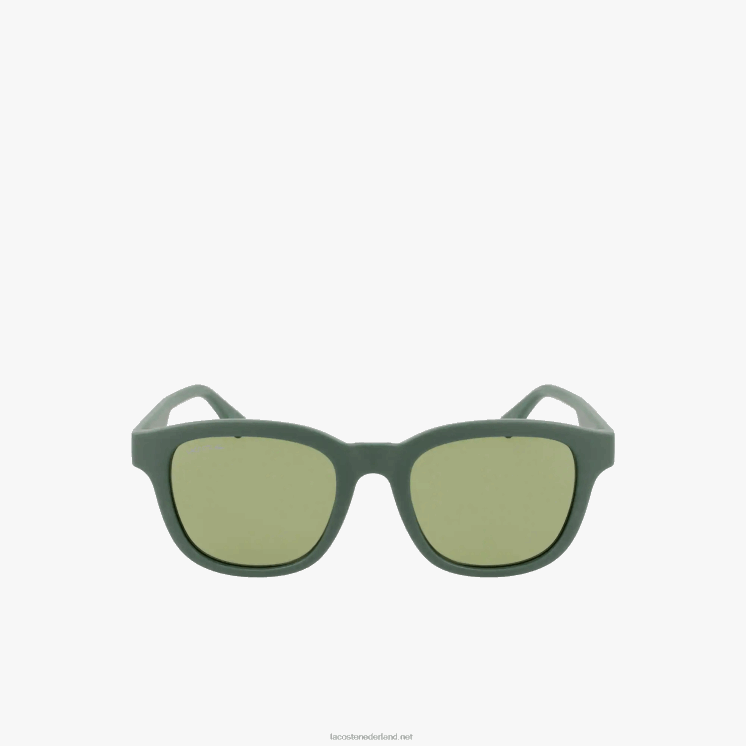 Lacoste rechthoek actieve lijn zonnebril 0828H2306 mat groen 301 Heren