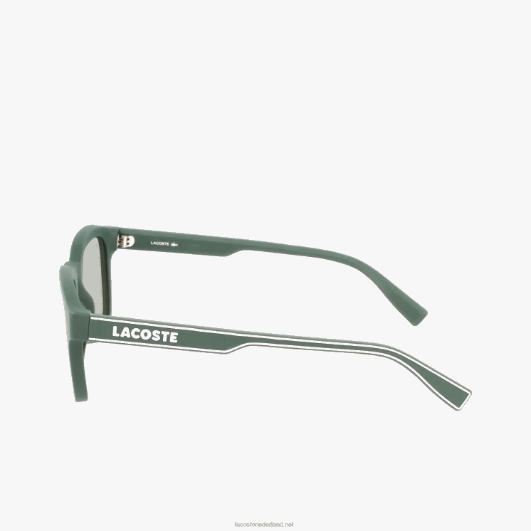 Lacoste rechthoek actieve lijn zonnebril 0828H2306 mat groen 301 Heren