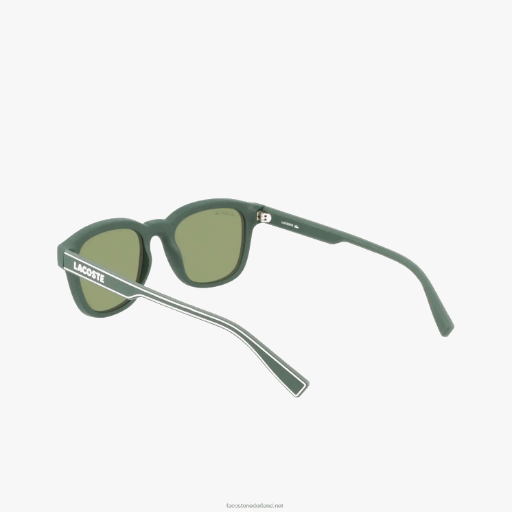 Lacoste rechthoek actieve lijn zonnebril 0828H2306 mat groen 301 Heren