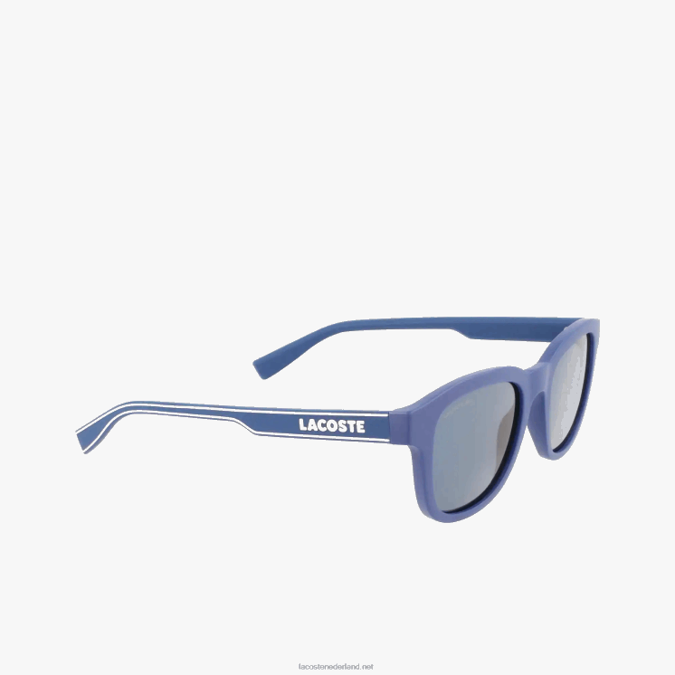 Lacoste rechthoek actieve lijn zonnebril 0828H2307 matblauw 401 Heren