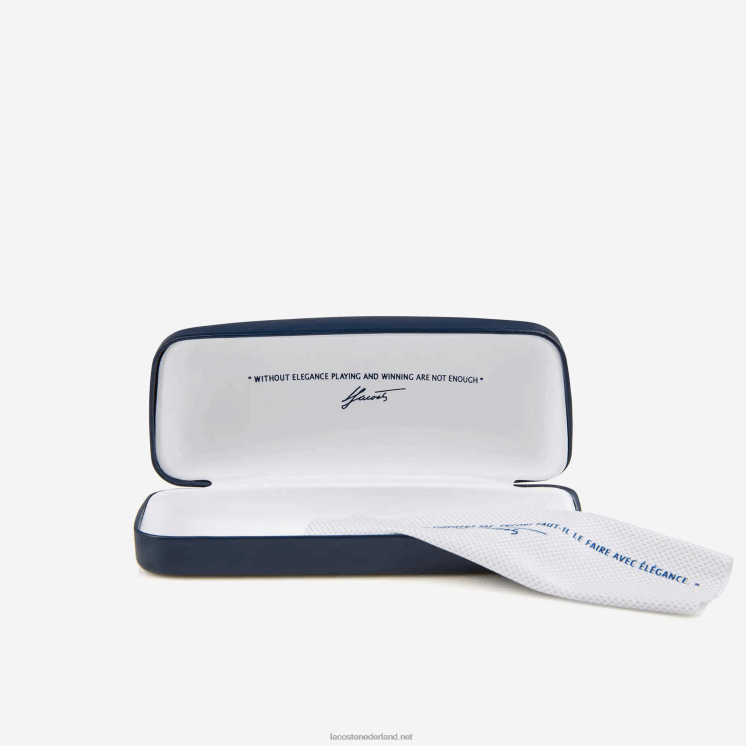 Lacoste rechthoekige zonnebril met kleurvlakken 0828H2308 matzwart 001 Heren