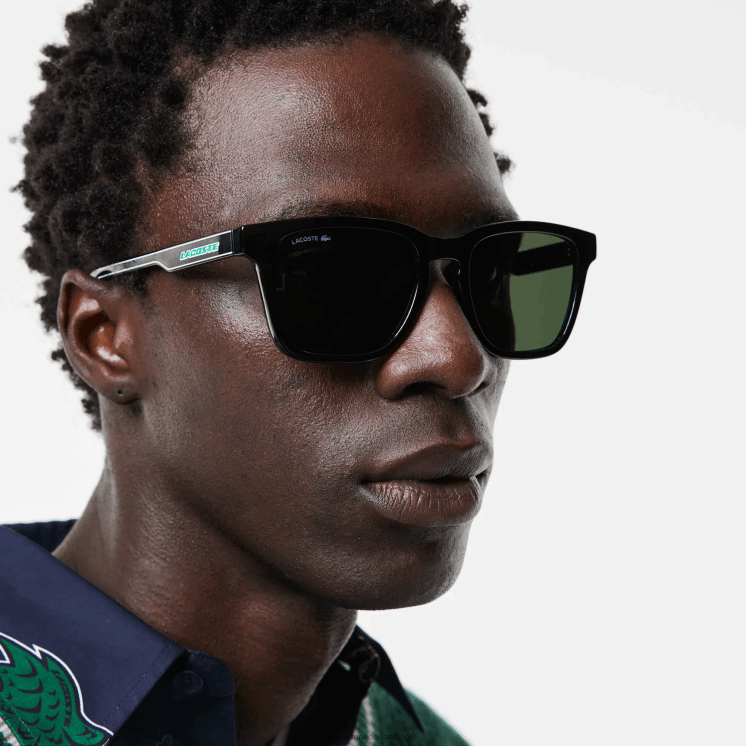 Lacoste zonnebril 0828H2190 matzwart 001 Heren