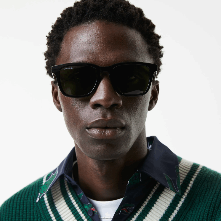 Lacoste zonnebril 0828H2190 matzwart 001 Heren
