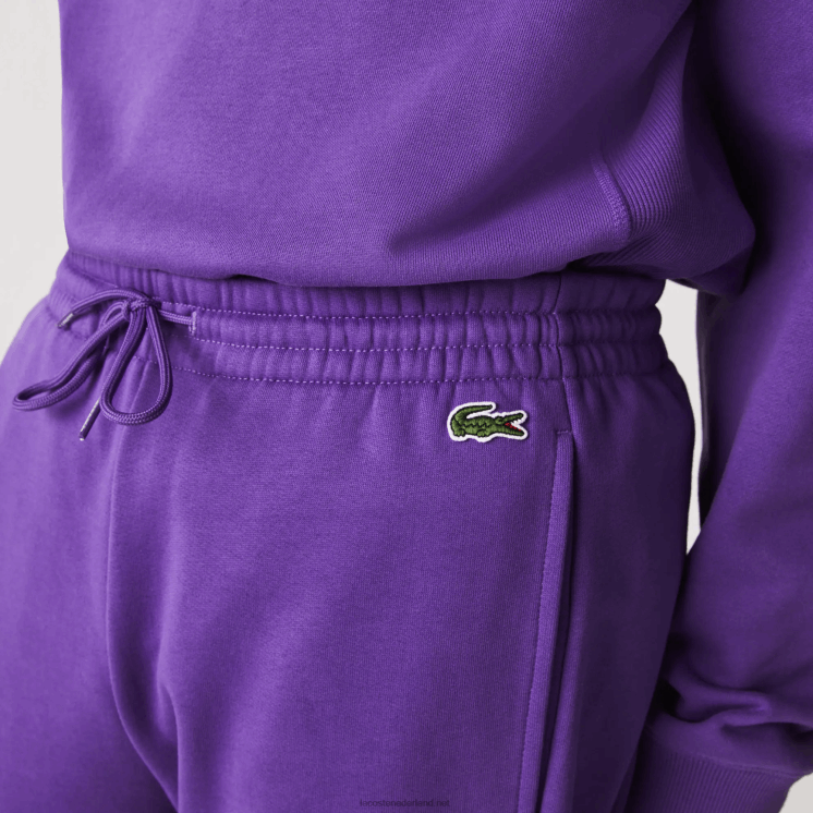 Lacoste joggingbroek met colorblock-fleece en merklogo 0828H1107 paars geel groen 1cv Heren
