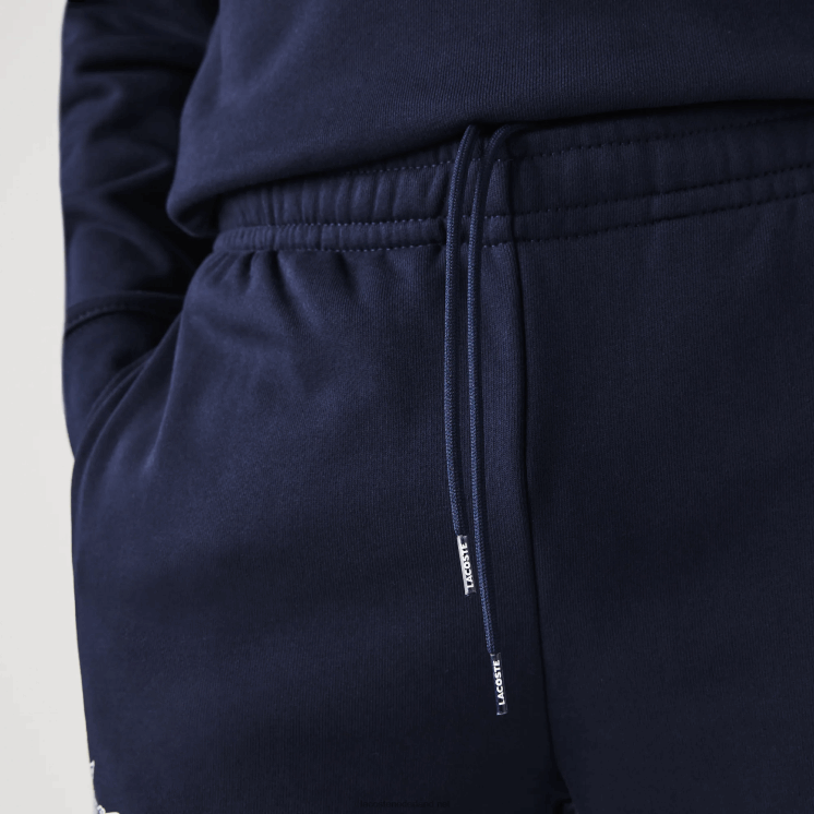 Lacoste joggingbroek van katoenfleece met krokodillenlogo 0828H1095 marineblauw 166 Heren