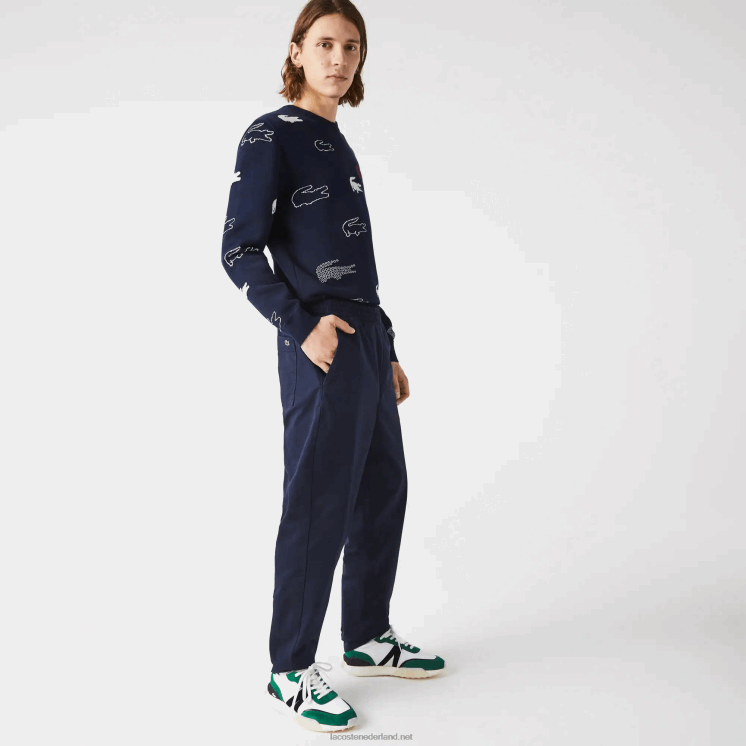 Lacoste joggingbroek van stretchkatoen 0828H1164 marineblauw 166 Heren