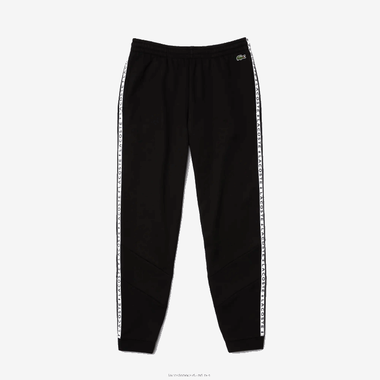 Lacoste kenmerkende gestreepte colorblock fleece joggingbroek 0828H1147 zwart 8vm Heren