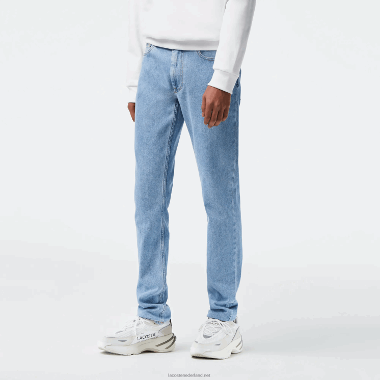 Lacoste slim fit spijkerbroek van stretchkatoen 0828H418 blauwe mku Heren