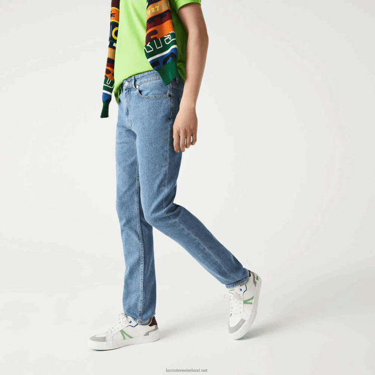Lacoste slim fit spijkerbroek van stretchkatoen 0828H418 blauwe mku Heren