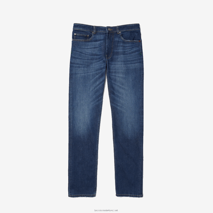 Lacoste slim fit spijkerbroek van stretchkatoen 0828H419 blauwe mk9 Heren