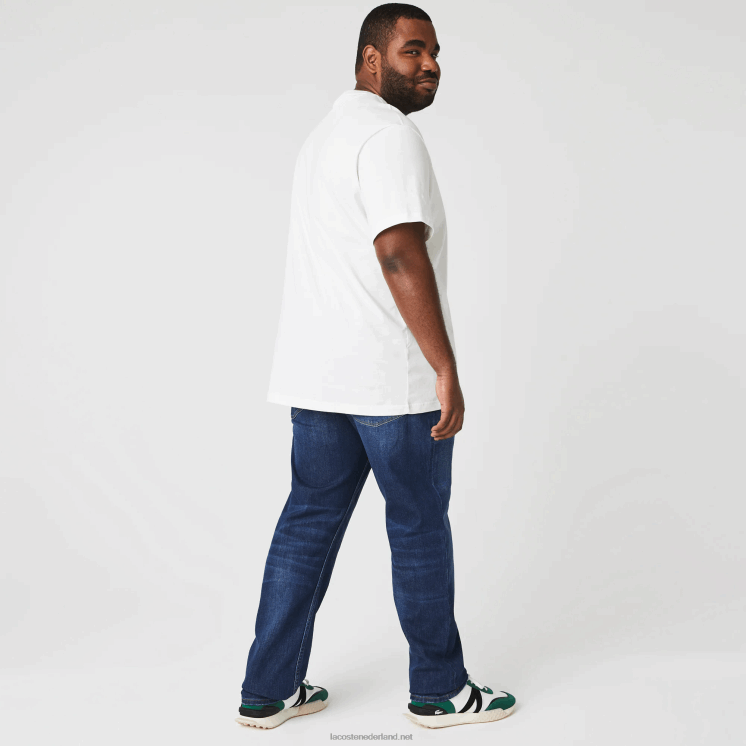 Lacoste slim fit spijkerbroek van stretchkatoen 0828H419 blauwe mk9 Heren