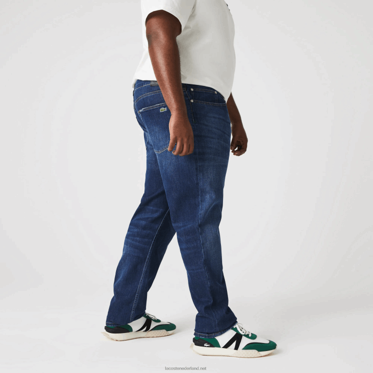 Lacoste slim fit spijkerbroek van stretchkatoen 0828H419 blauwe mk9 Heren
