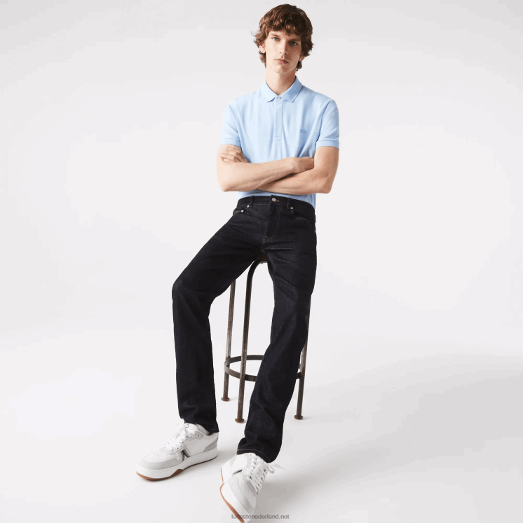 Lacoste slim fit spijkerbroek van stretchkatoen 0828H420 blauwe ml4 Heren