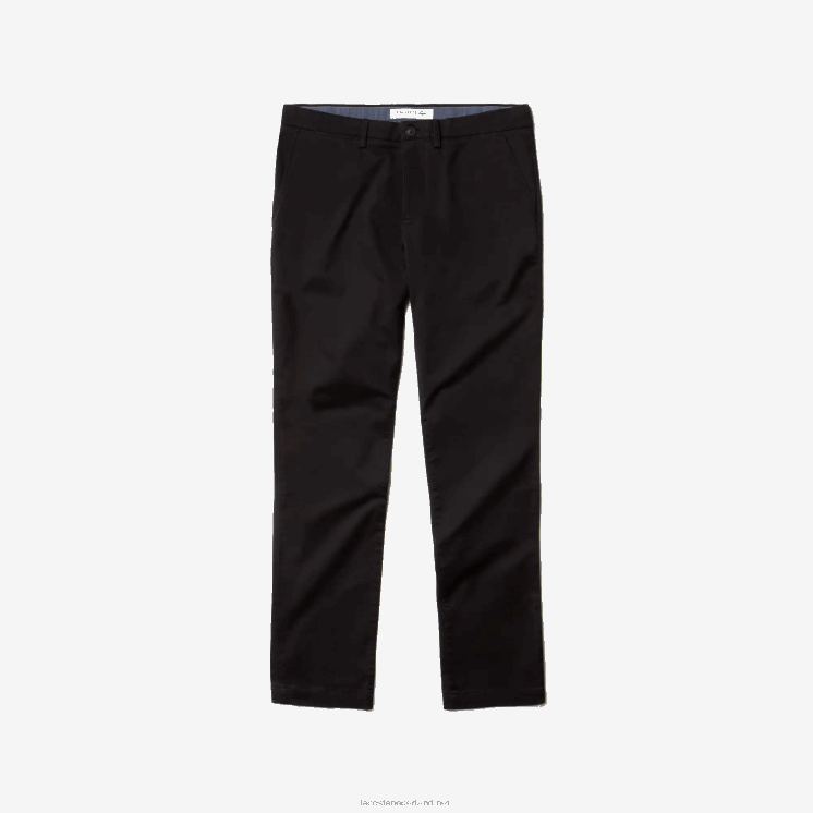 Lacoste slim fit stretch gabardine broek 0828H548 zwart 031 Heren