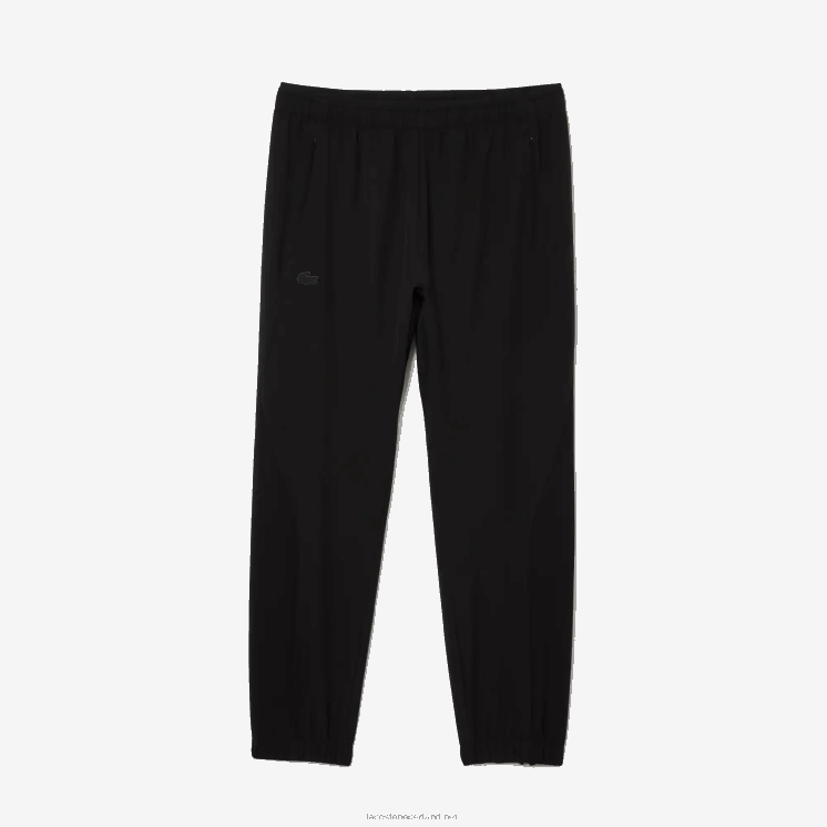 Lacoste sportbroek met ritssluiting onderaan 0828H1091 zwart c31 Heren