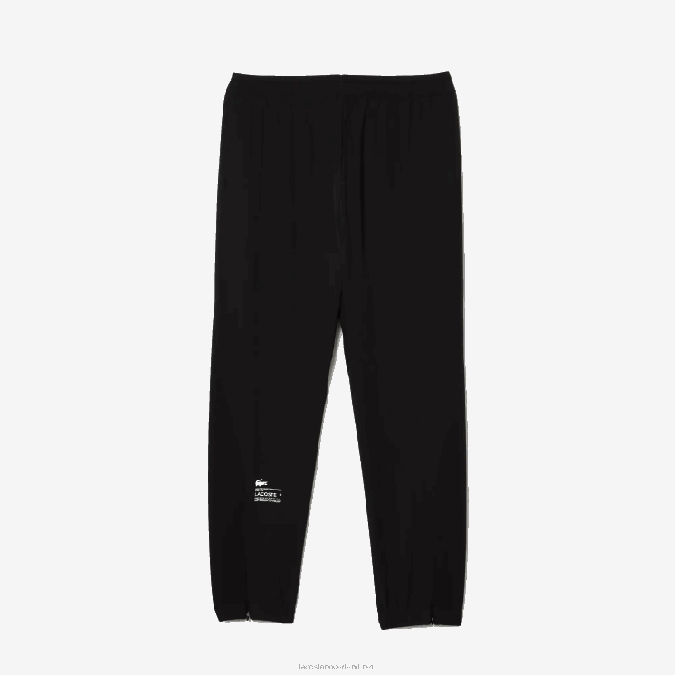 Lacoste sportbroek met ritssluiting onderaan 0828H1091 zwart c31 Heren