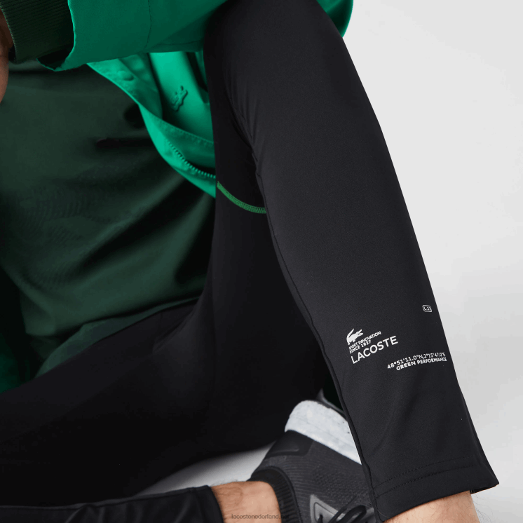Lacoste sportieve legging 0828H1137 zwart wit mijnj Heren