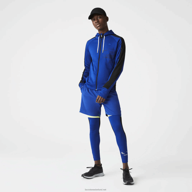 Lacoste sportieve legging 0828H1138 blauw zwart wit phk Heren