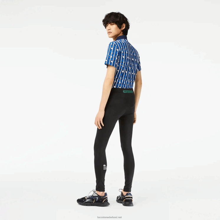 Lacoste sportieve legging van gerecycled polyester 0828H509 zwart 031 Heren