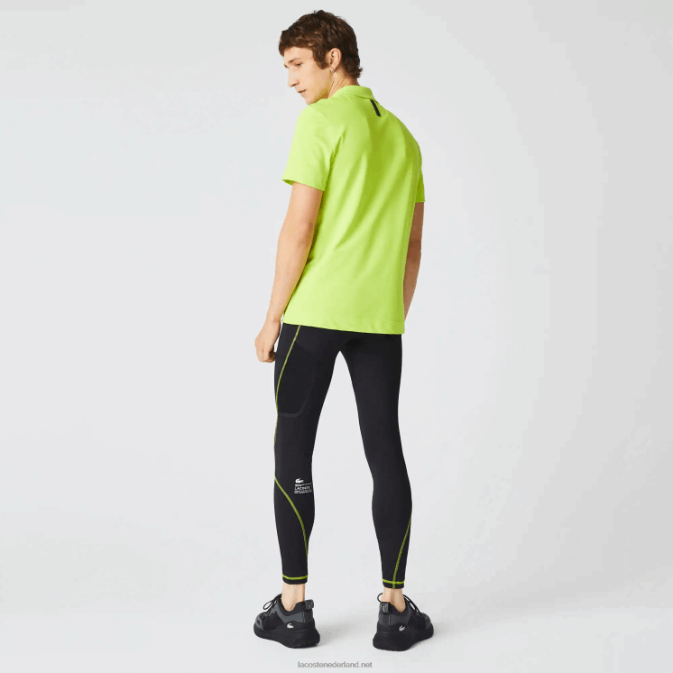 Lacoste sportieve thermische legging 0828H1112 zwart geel 60r Heren