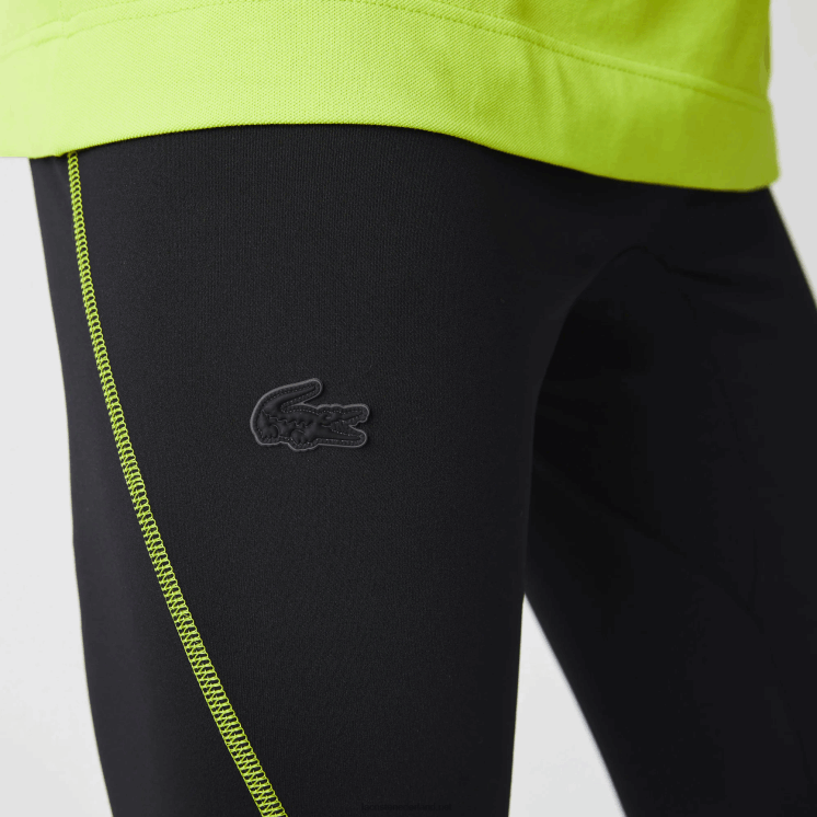 Lacoste sportieve thermische legging 0828H1112 zwart geel 60r Heren