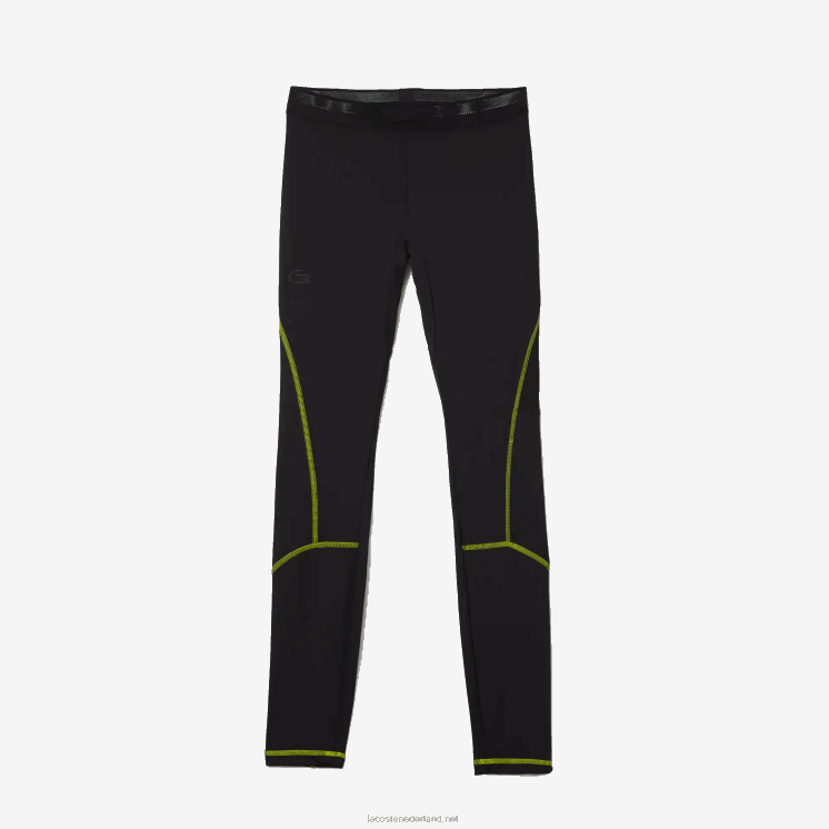 Lacoste sportieve thermische legging 0828H1112 zwart geel 60r Heren