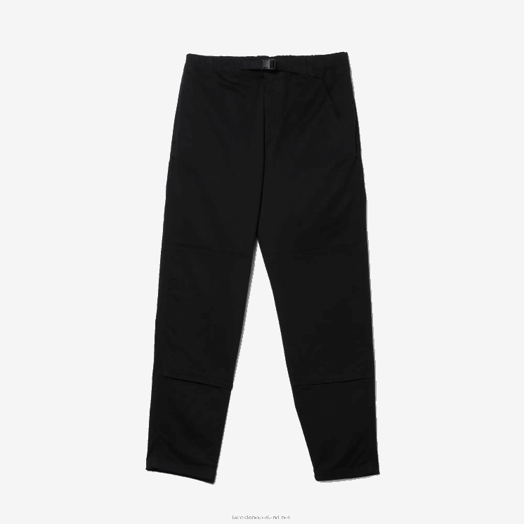 Lacoste chino van biologisch katoengabardine 0828H1587 zwart 031 Heren