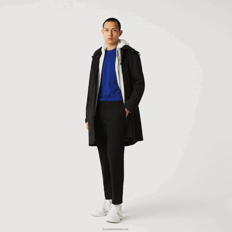 Lacoste slim fit lichte waterbestendige chino 0828H1588 zwart 031 Heren