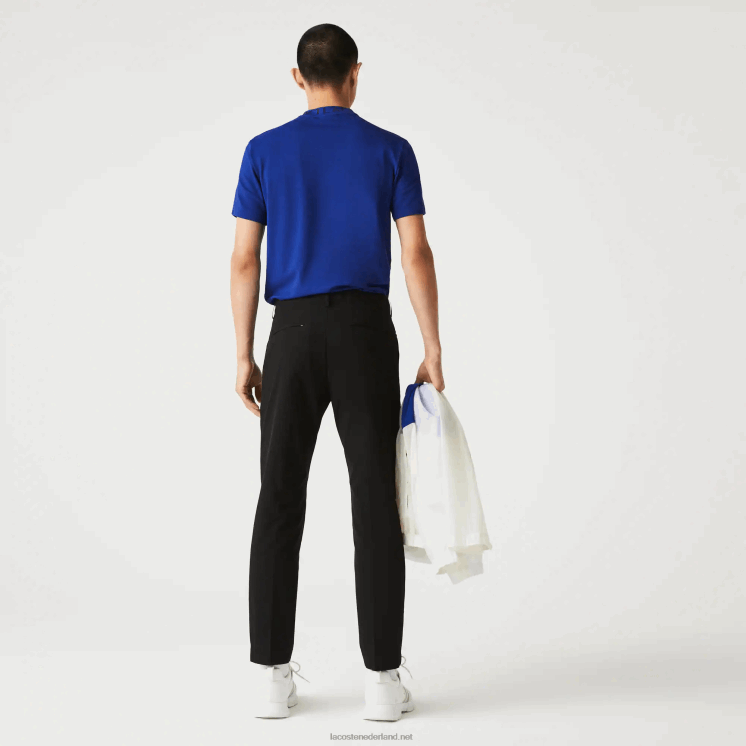 Lacoste slim fit lichte waterbestendige chino 0828H1588 zwart 031 Heren