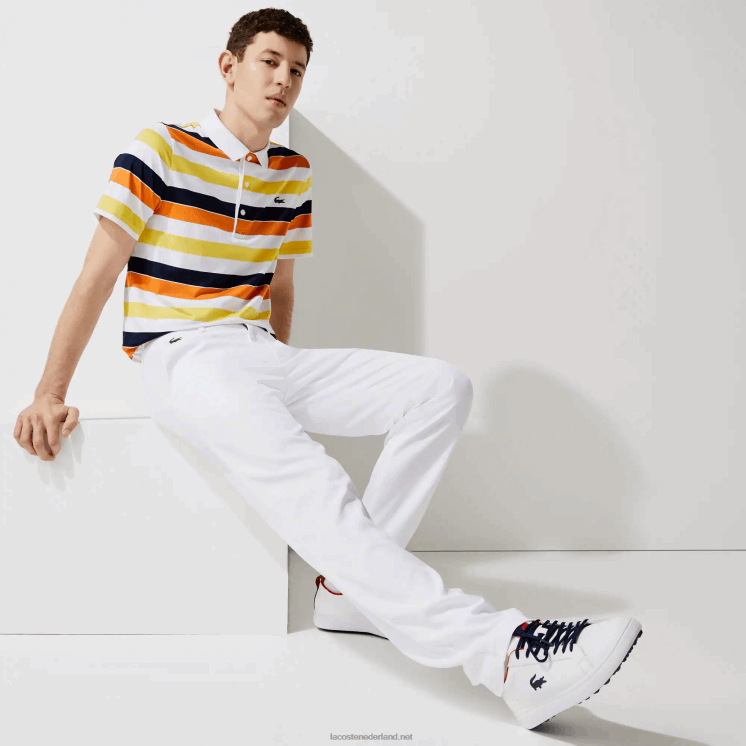 Lacoste sport stretch golf chino broek 0828H1641 wit 001 Heren