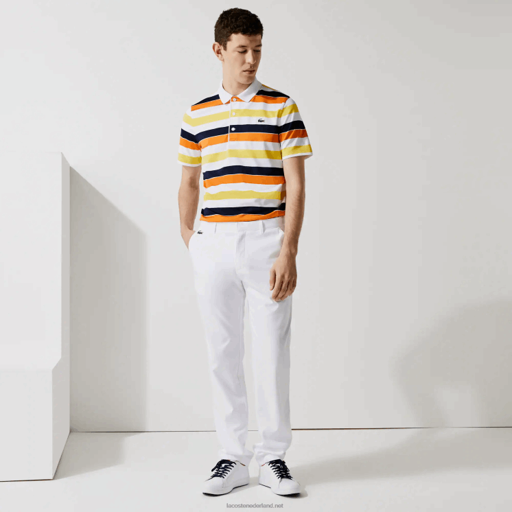 Lacoste sport stretch golf chino broek 0828H1641 wit 001 Heren