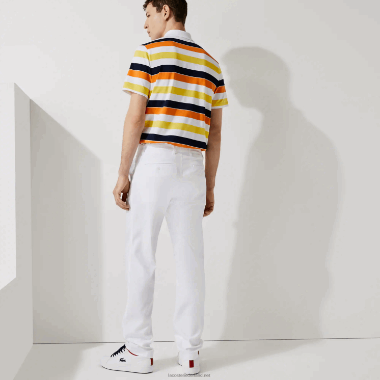 Lacoste sport stretch golf chino broek 0828H1641 wit 001 Heren