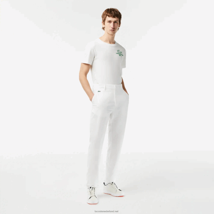 Lacoste sportieve golfchino's met stretch 0828H421 wit 70v Heren