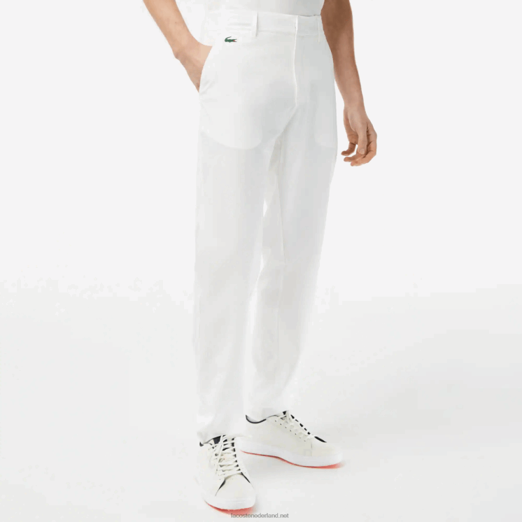 Lacoste sportieve golfchino's met stretch 0828H421 wit 70v Heren