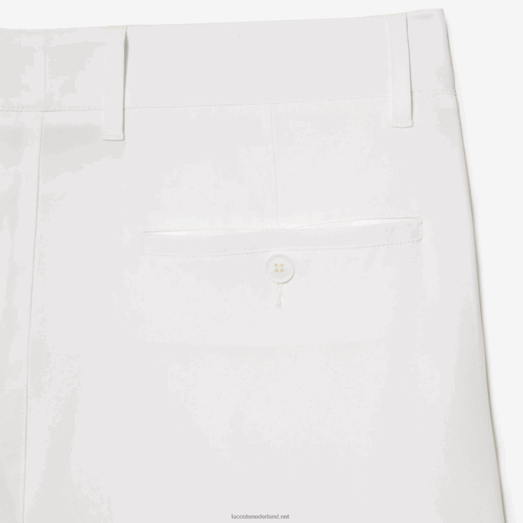 Lacoste sportieve golfchino's met stretch 0828H421 wit 70v Heren