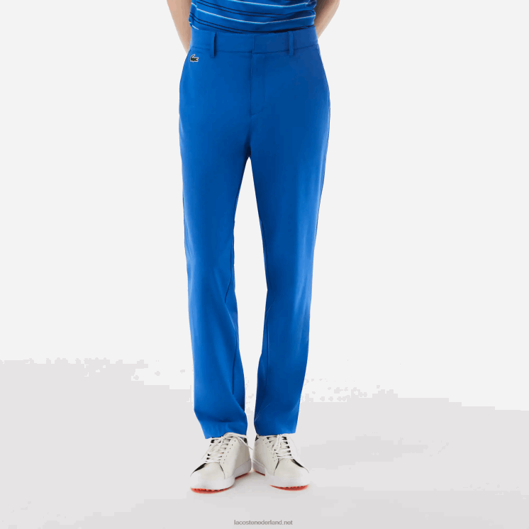Lacoste sportieve golfchino's met stretch 0828H423 blauwe kxb Heren