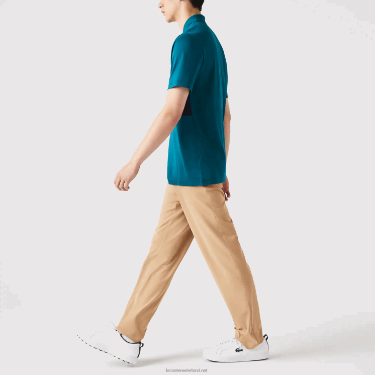 Lacoste sportieve golfchino's met stretch 0828H424 beige 02s Heren