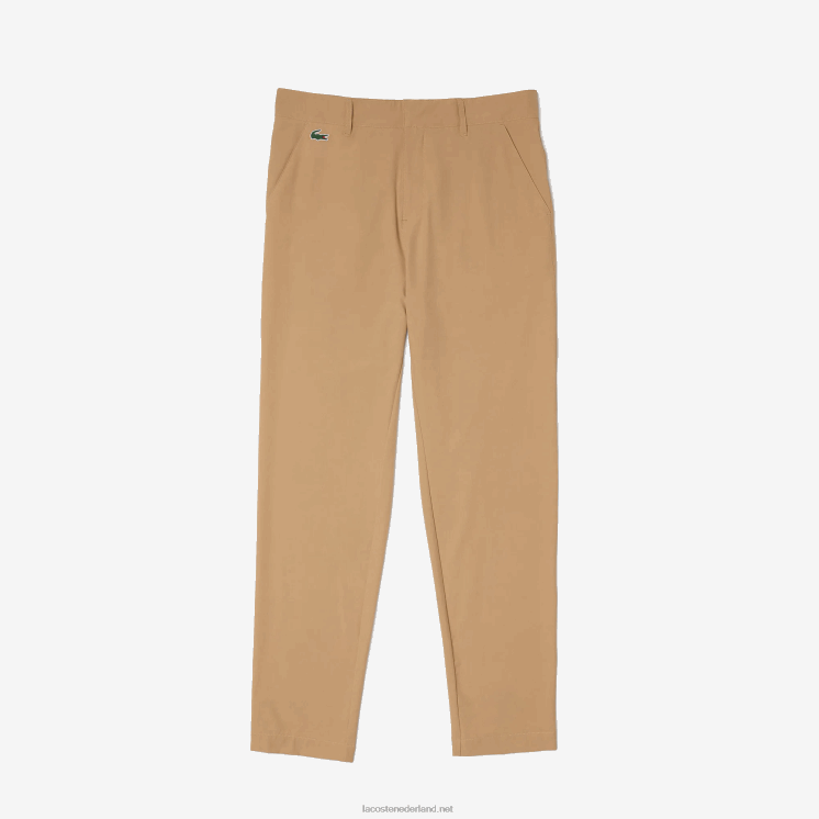 Lacoste sportieve golfchino's met stretch 0828H424 beige 02s Heren